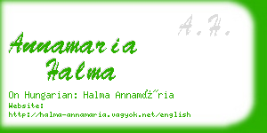annamaria halma business card